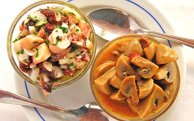 Vinaigrette Octopus and Champignons